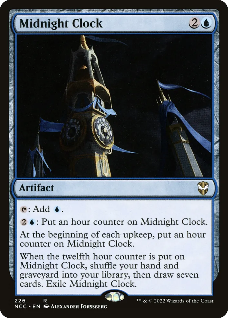 Horloge de minuit — New Capenna Commander — Magic: The Gathering