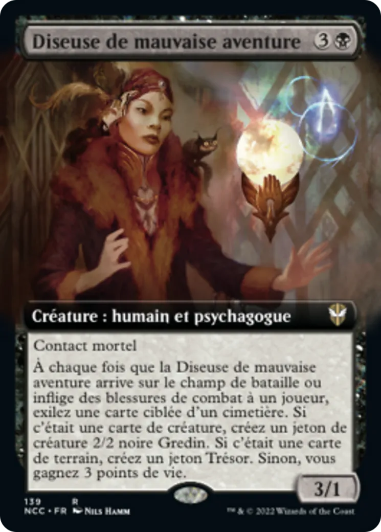 Diseuse de mauvaise aventure — New Capenna Commander — Magic: The Gathering