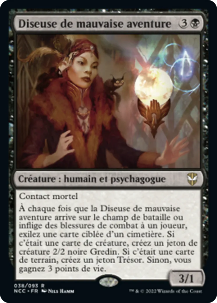 Diseuse de mauvaise aventure — New Capenna Commander — Magic: The Gathering