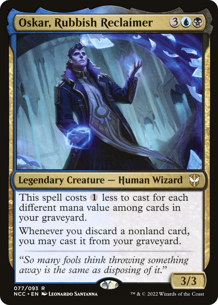 Oskar, Rubbish Reclaimer — New Capenna Commander — Magic: The Gathering