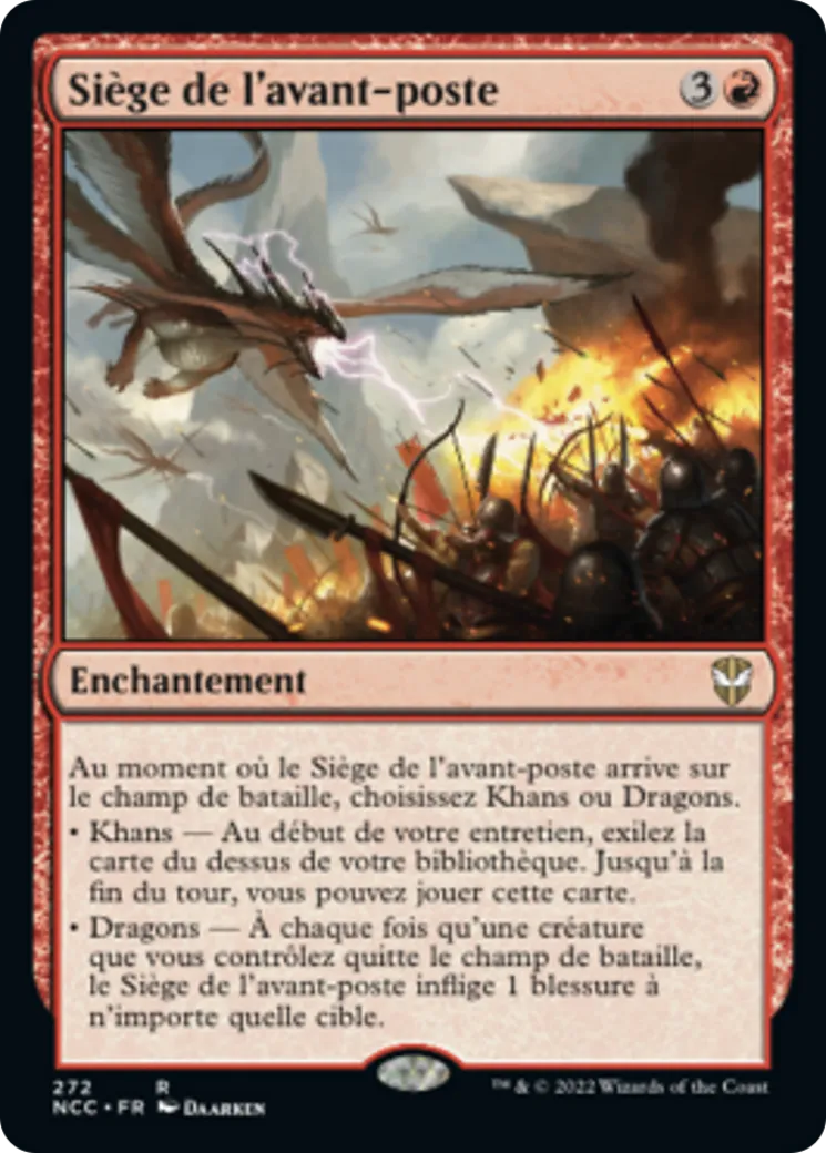 Siège de l'avant-poste from New Capenna Commander - Magic: The Gathering