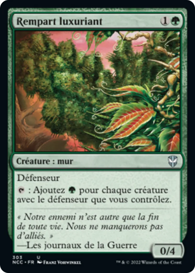 Rempart luxuriant — New Capenna Commander — Magic: The Gathering