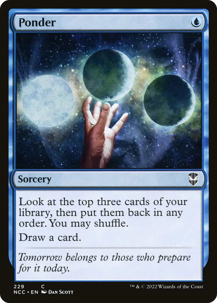 Ponder — New Capenna Commander — Magic: The Gathering