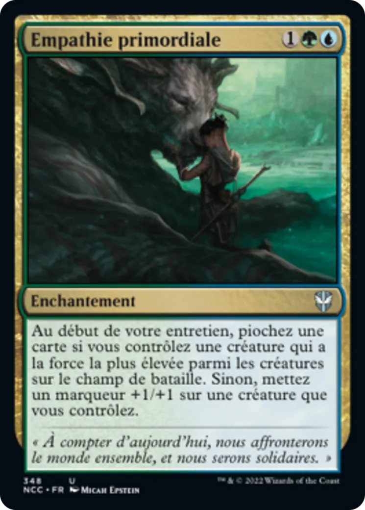 Empathie primordiale — New Capenna Commander — Magic: The Gathering