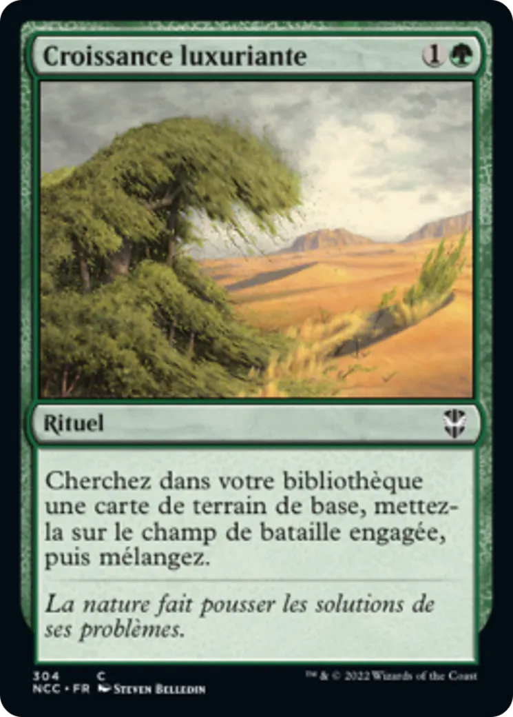 Croissance luxuriante — New Capenna Commander — Magic: The Gathering