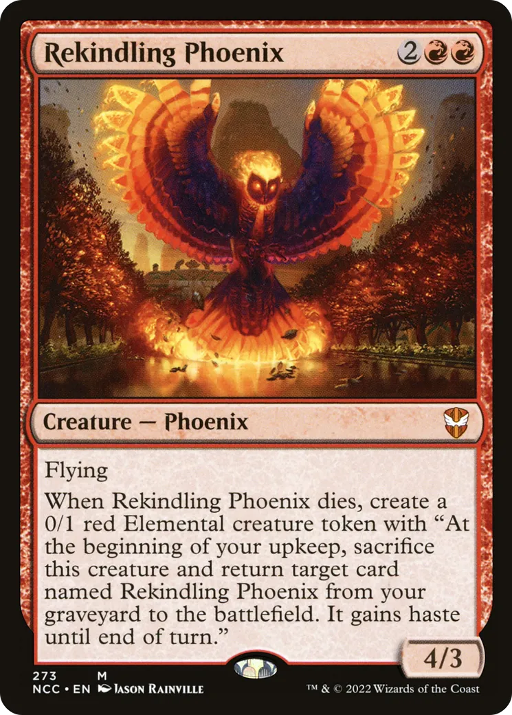 Rekindling Phoenix — New Capenna Commander — Magic: The Gathering
