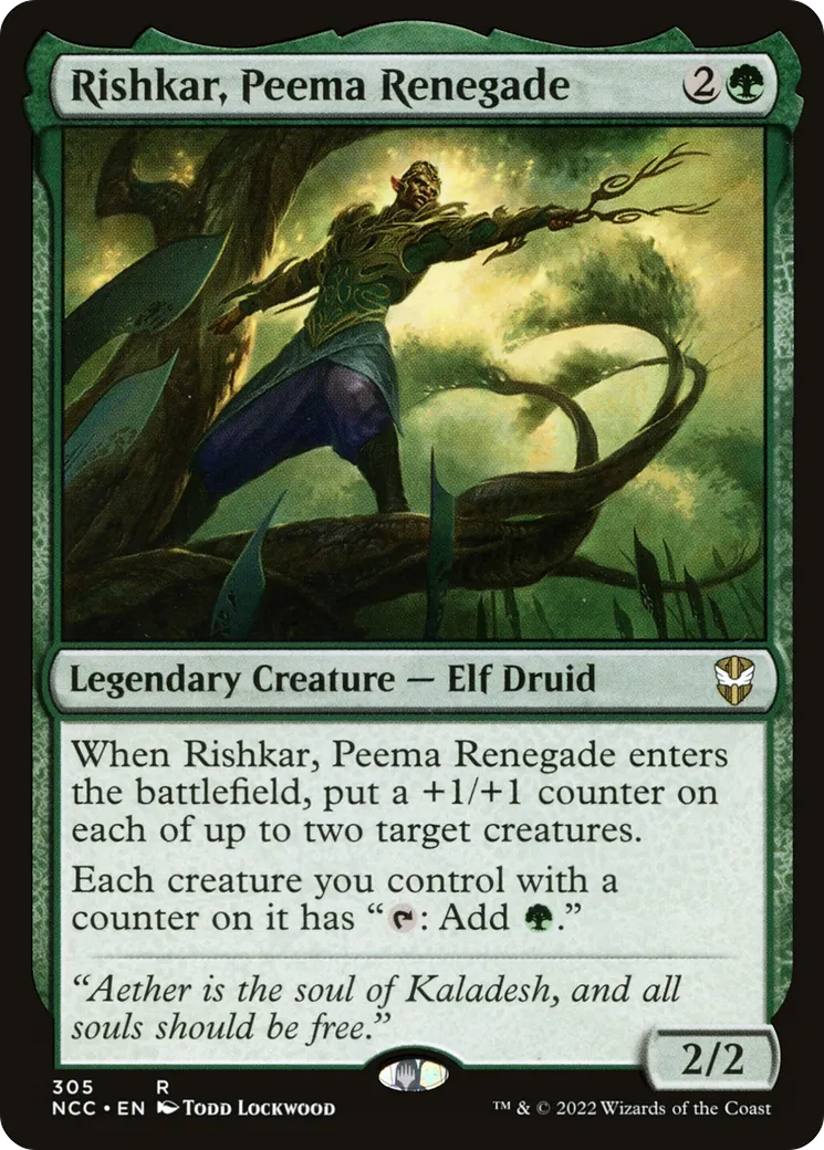 Rishkar, Peema Renegade — New Capenna Commander — Magic: The Gathering