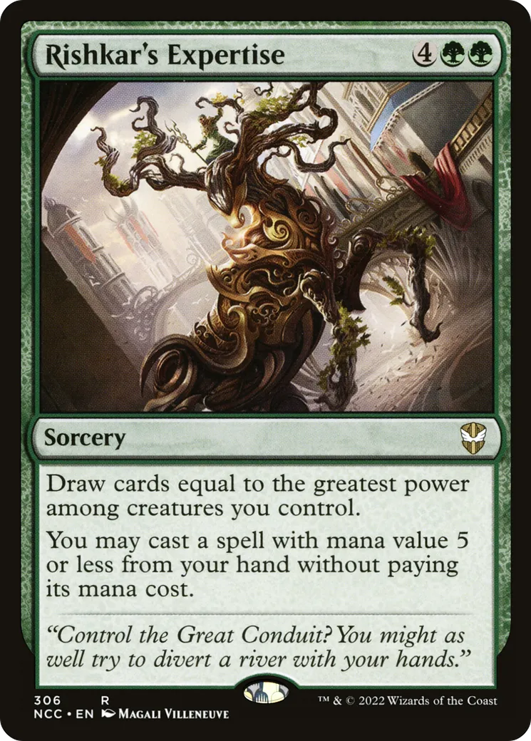 Rishkar's Expertise — New Capenna Commander — Magic: The Gathering