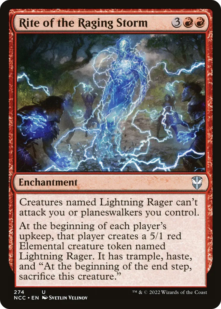 Rite of the Raging Storm — New Capenna Commander — Magic: The Gathering