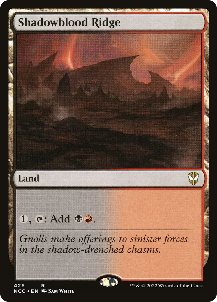 Shadowblood Ridge — New Capenna Commander — Magic: The Gathering