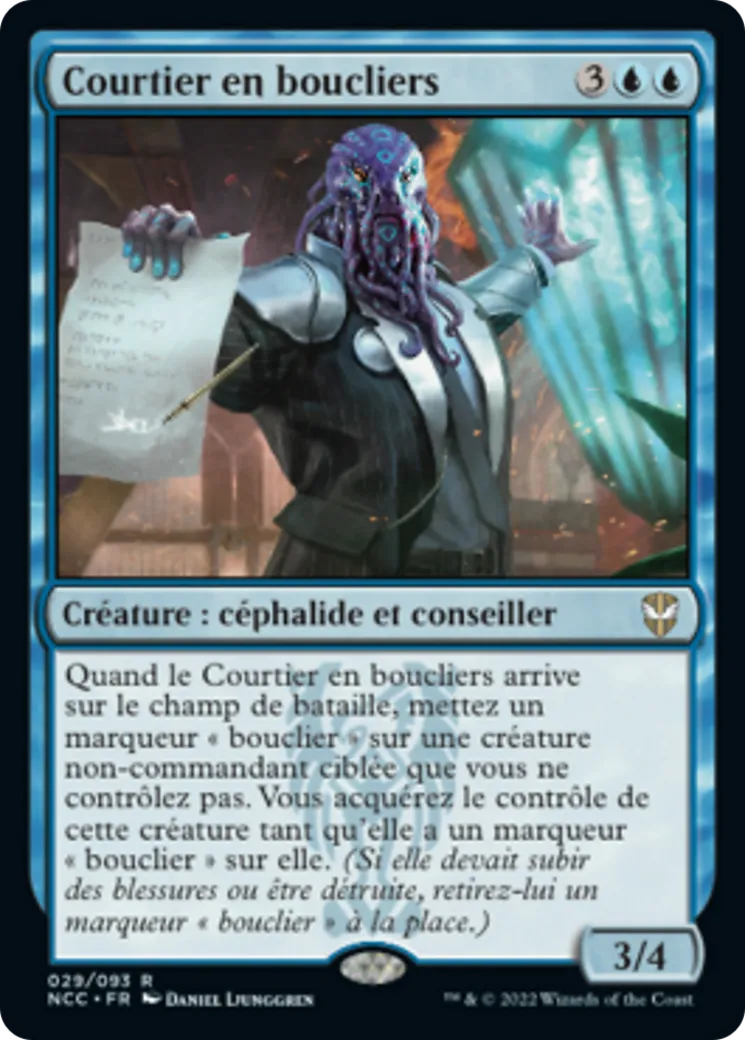 Courtier en boucliers — New Capenna Commander — Magic: The Gathering