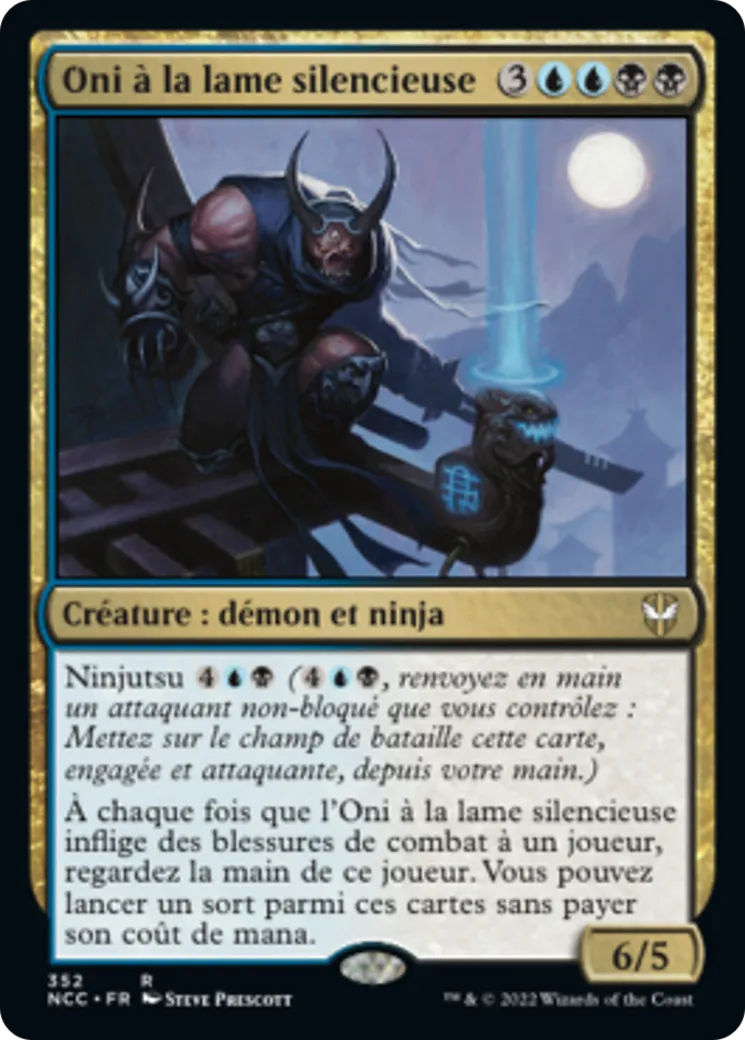 Oni à la lame silencieuse — New Capenna Commander — Magic: The Gathering