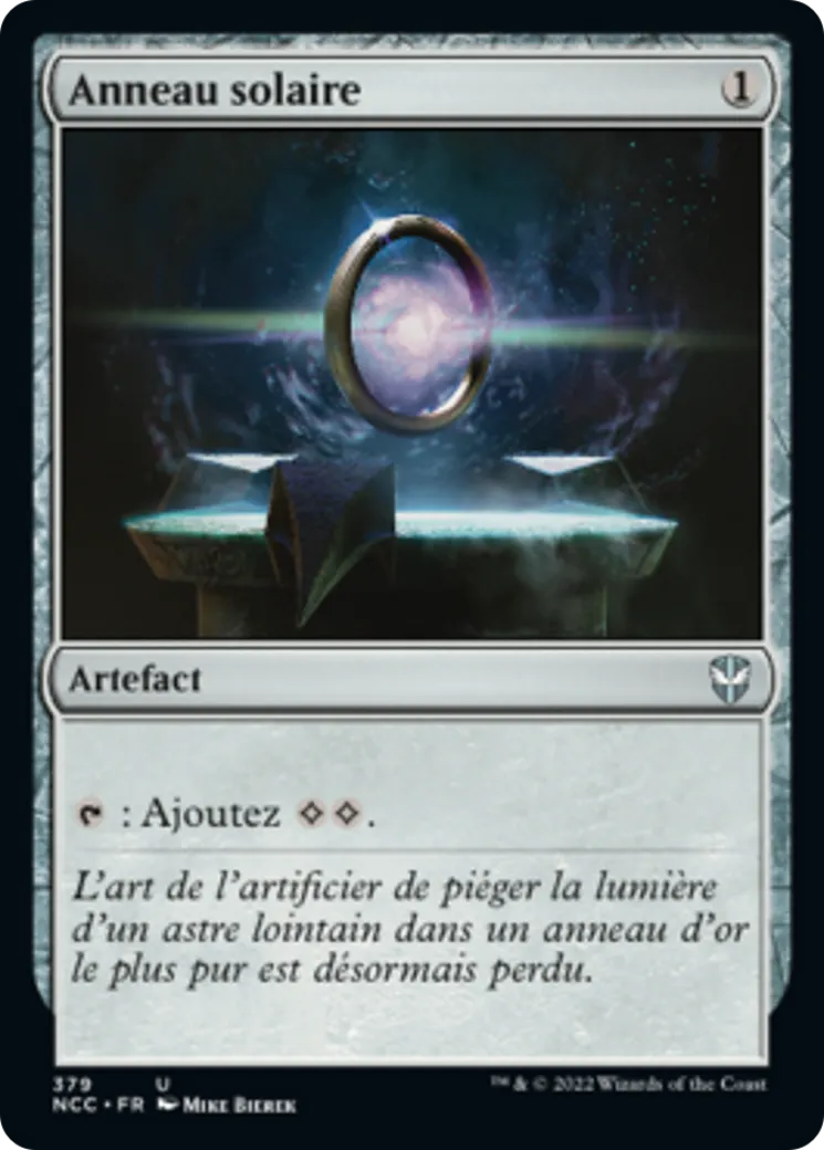 Anneau solaire — New Capenna Commander — Magic: The Gathering