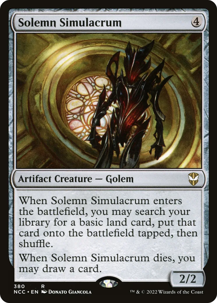 Solemn Simulacrum — New Capenna Commander — Magic: The Gathering