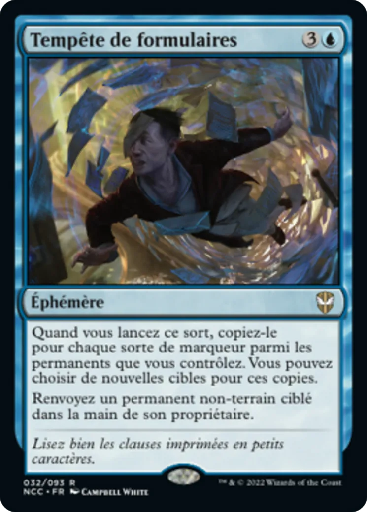 Tempête de formulaires — New Capenna Commander — Magic: The Gathering