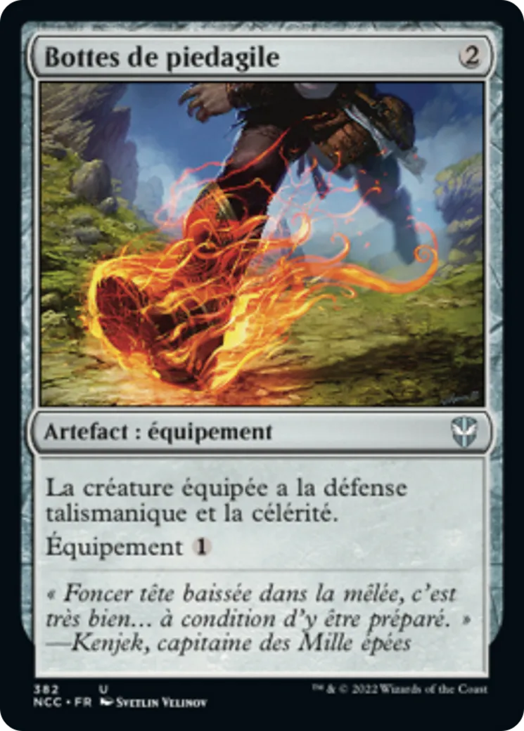 Bottes de piedagile — New Capenna Commander — Magic: The Gathering