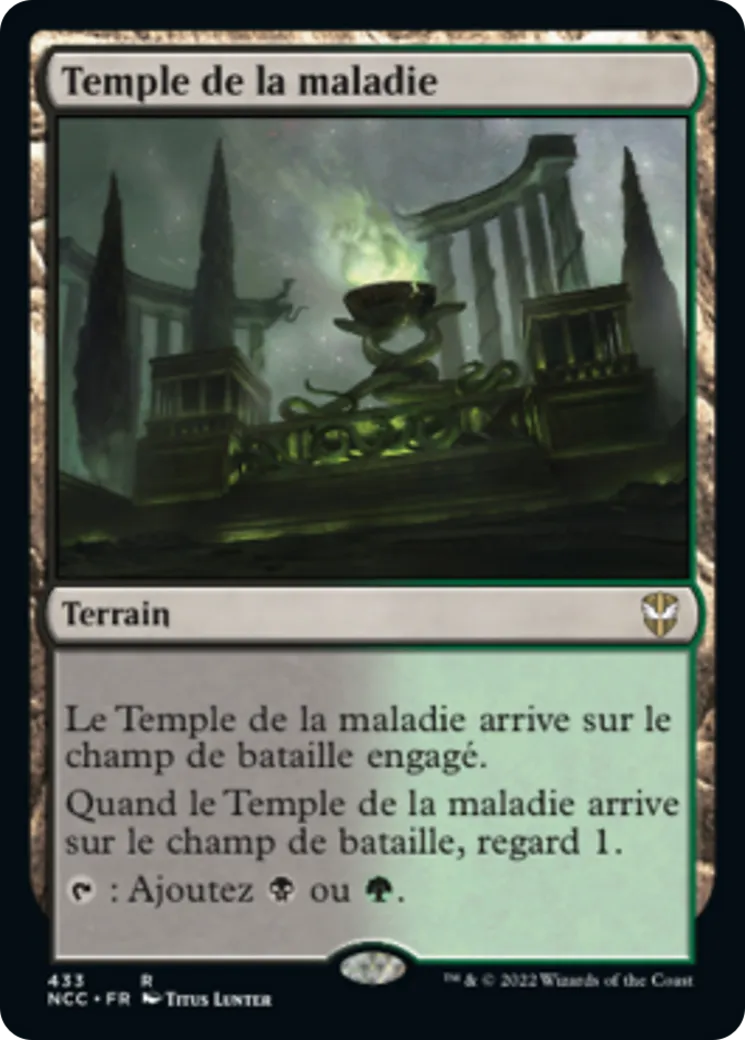 Temple de la maladie — New Capenna Commander — Magic: The Gathering