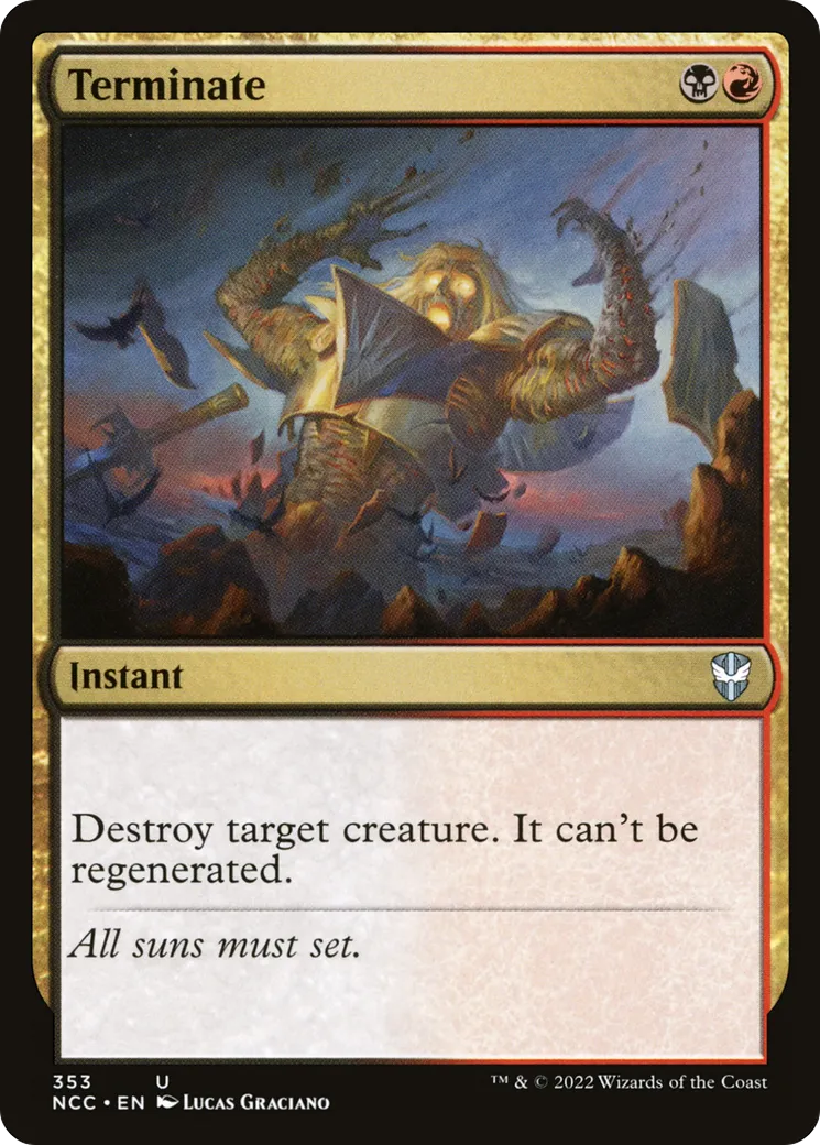 Terminate — New Capenna Commander — Magic: The Gathering