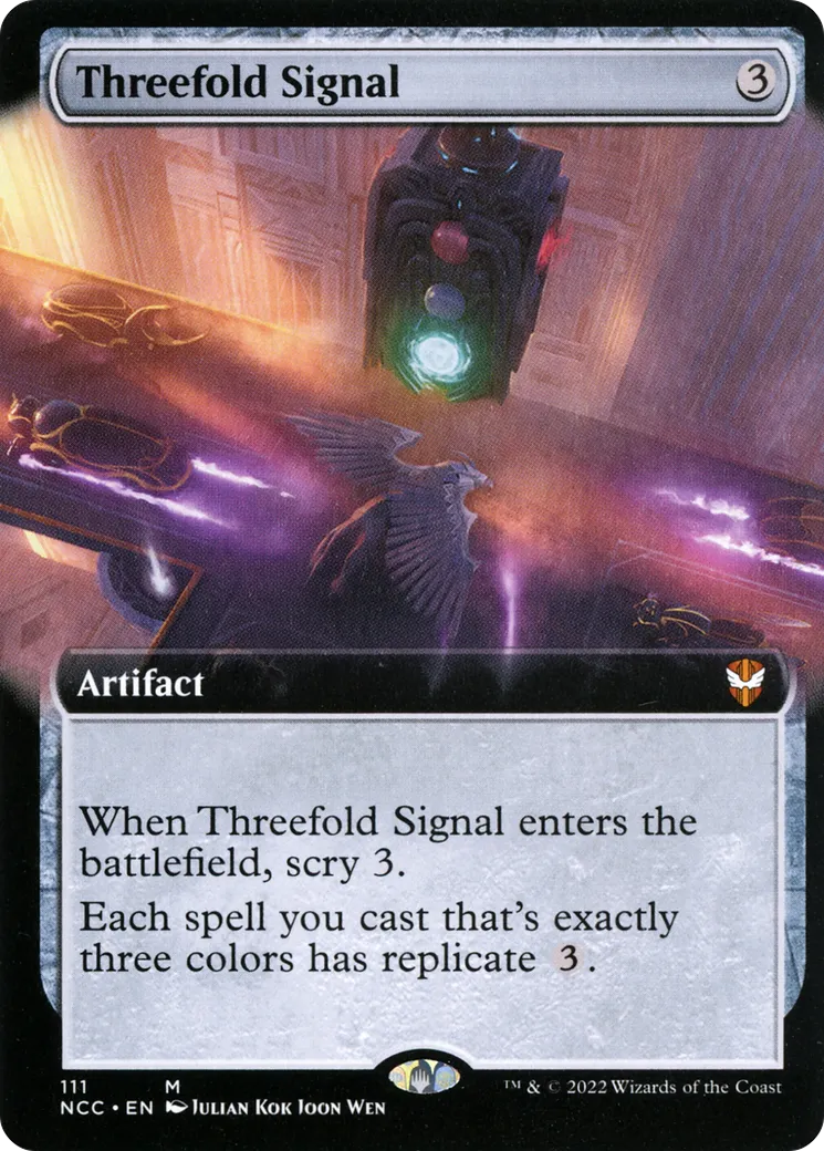 Threefold Signal — New Capenna Commander — Magic: The Gathering