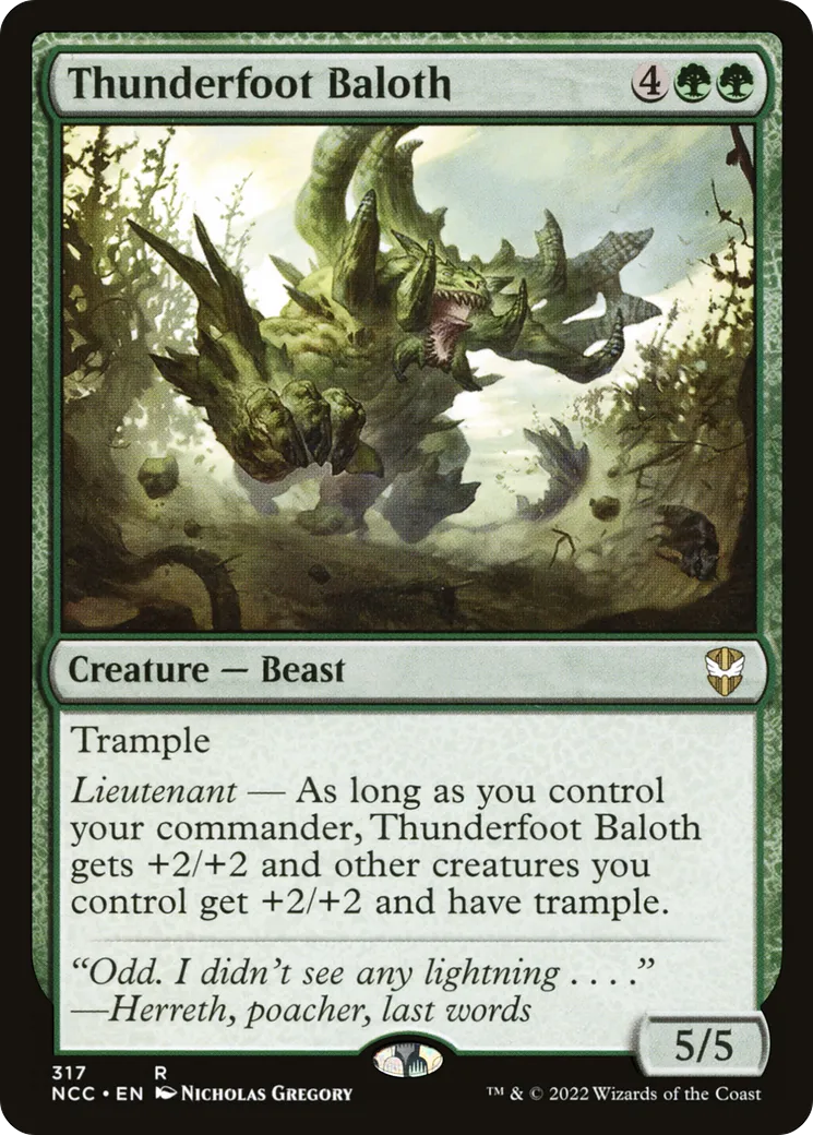 Thunderfoot Baloth — New Capenna Commander — Magic: The Gathering