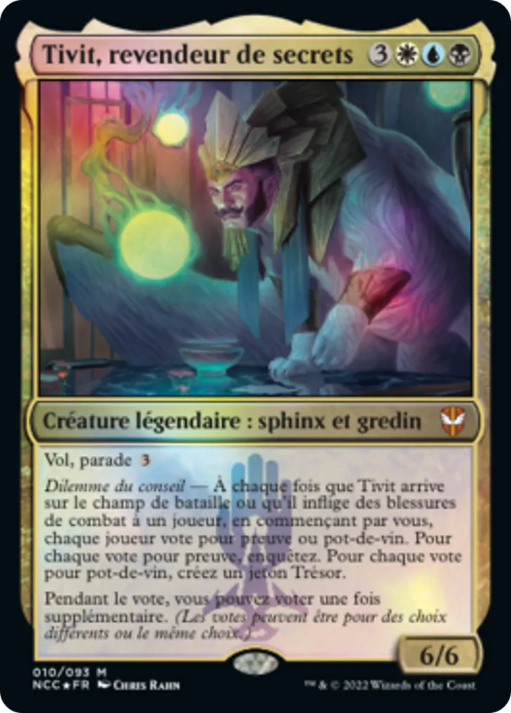 Tivit, revendeur de secrets — New Capenna Commander — Magic: The Gathering
