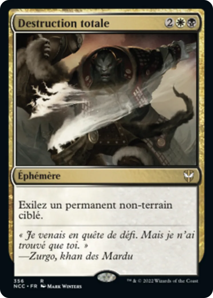 Destruction totale — New Capenna Commander — Magic: The Gathering