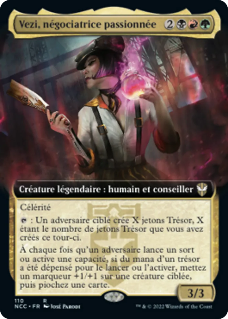Vezi, négociatrice passionnée — New Capenna Commander — Magic: The Gathering