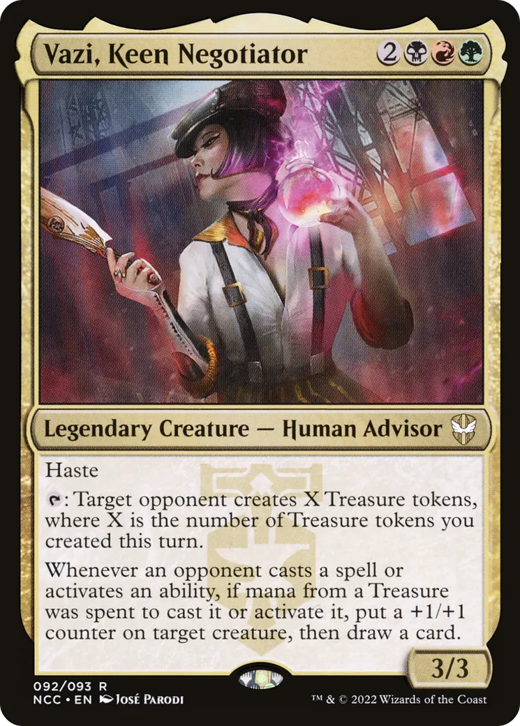 Vezi, négociatrice passionnée — New Capenna Commander — Magic: The Gathering