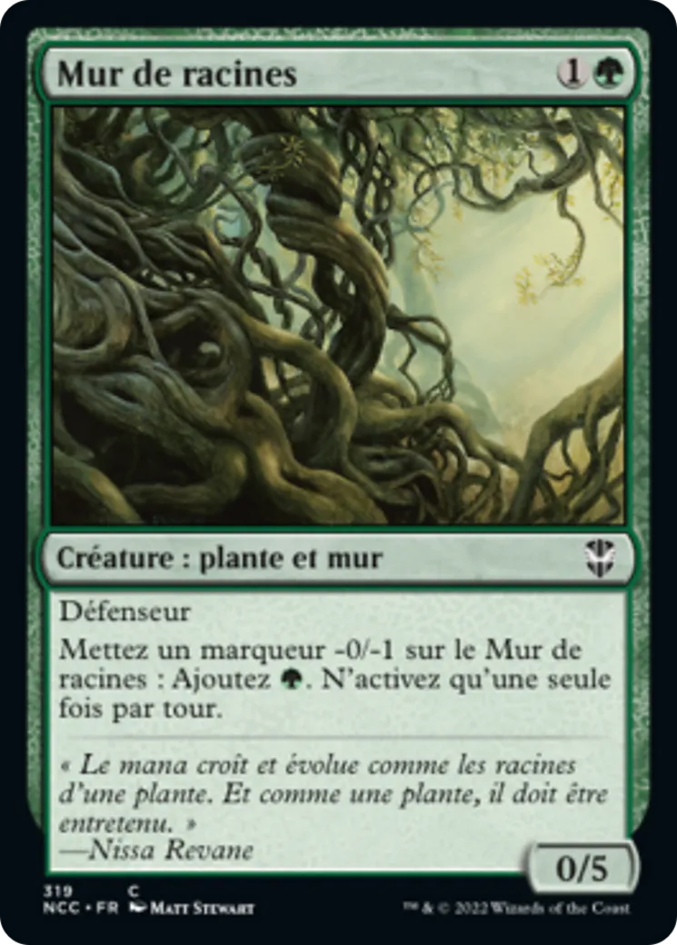 Mur de racines — New Capenna Commander — Magic: The Gathering