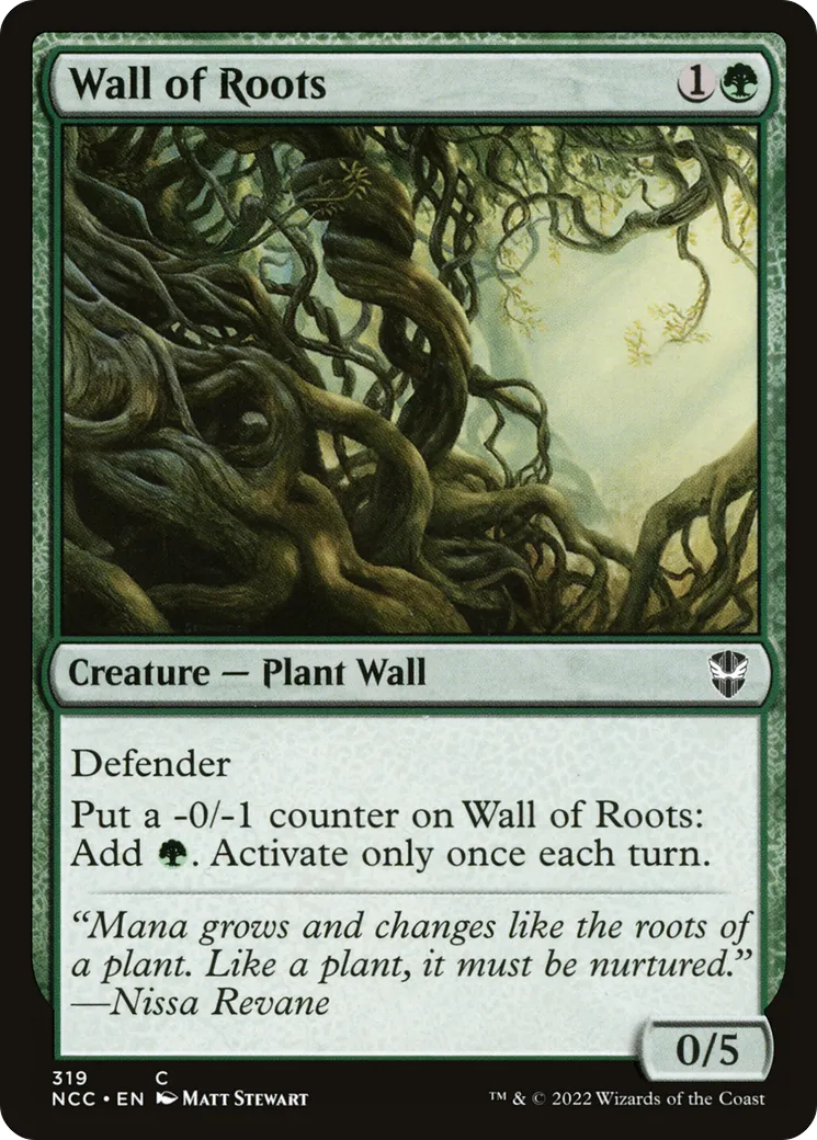 Wall of Roots — New Capenna Commander — Magic: The Gathering