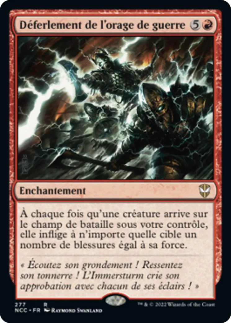 Déferlement de l'orage de guerre — New Capenna Commander — Magic: The Gathering