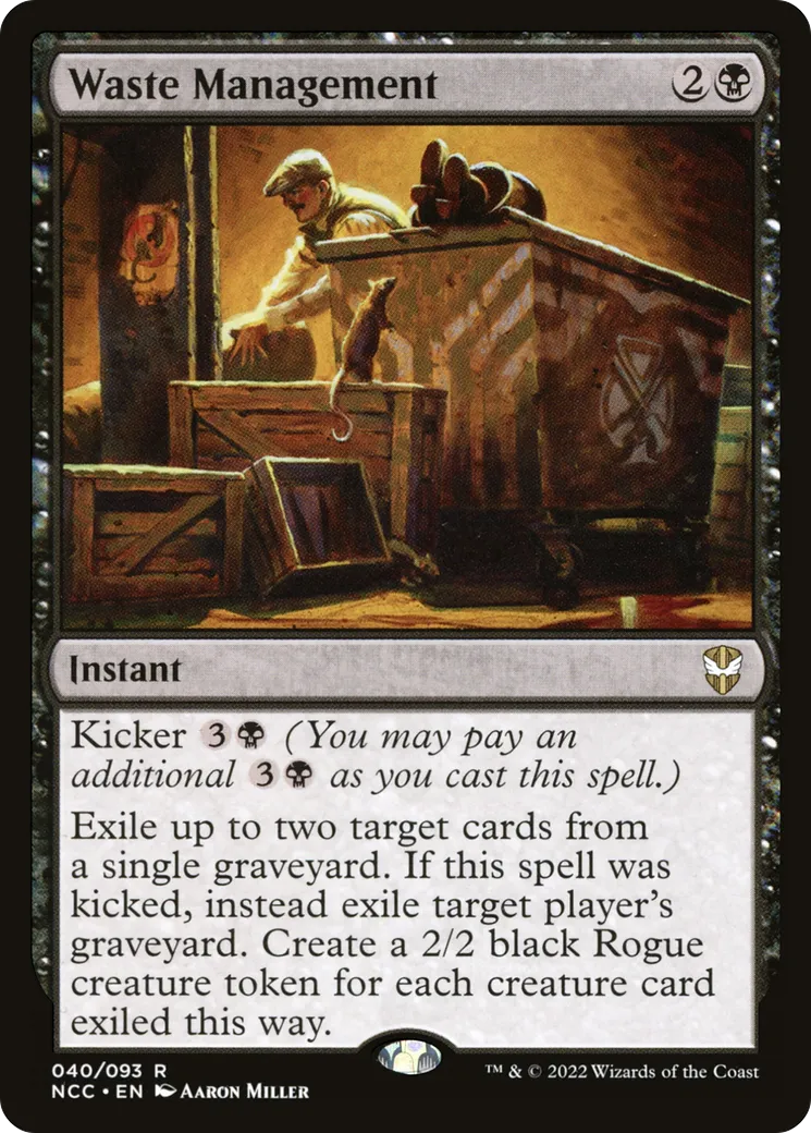 Waste Management — New Capenna Commander — Magic: The Gathering