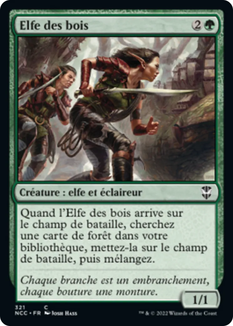 Elfe des bois — New Capenna Commander — Magic: The Gathering