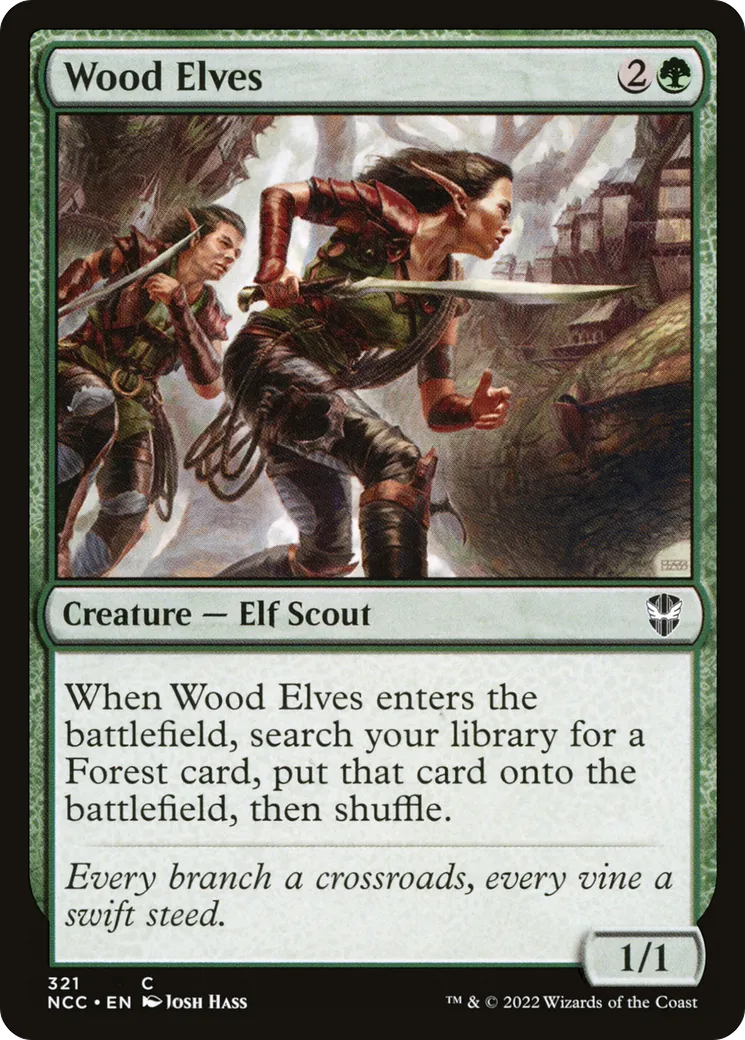 Elfe des bois — New Capenna Commander — Magic: The Gathering