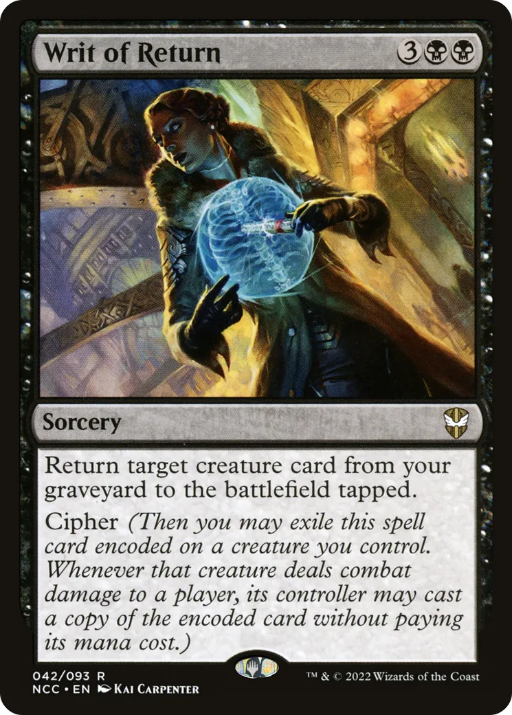 Writ of Return — New Capenna Commander — Magic: The Gathering