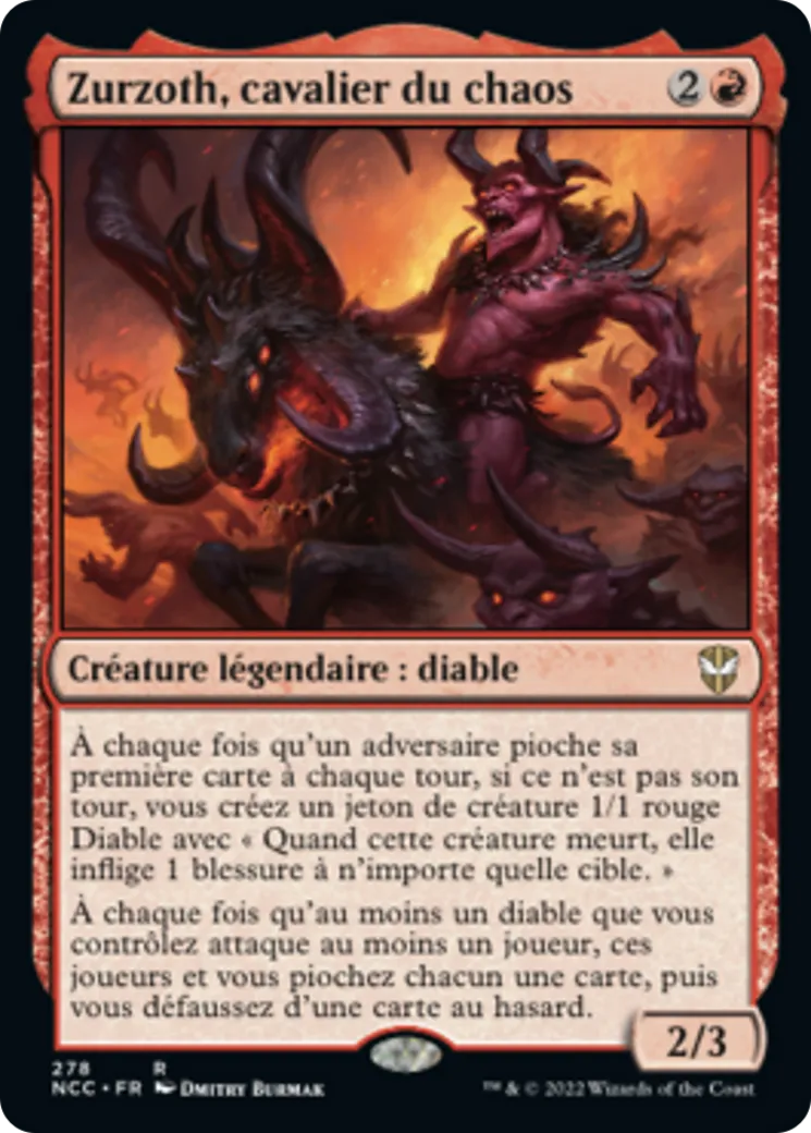 Zurzoth, cavalier du chaos — New Capenna Commander — Magic: The Gathering
