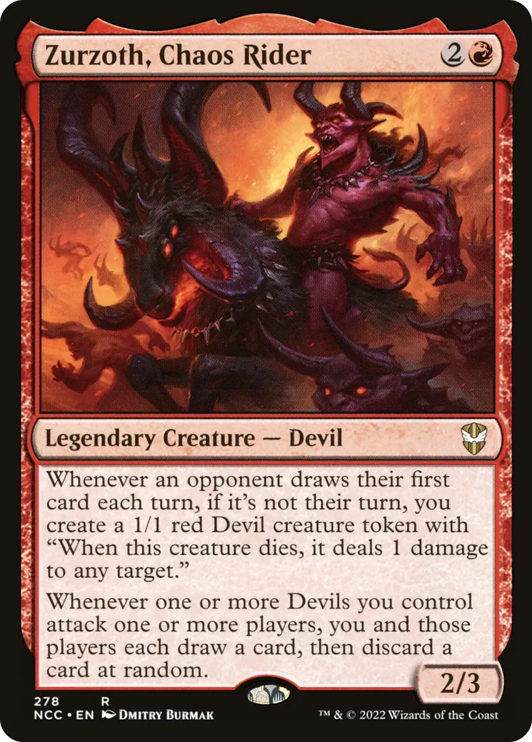 Zurzoth, Chaos Rider — New Capenna Commander — Magic: The Gathering