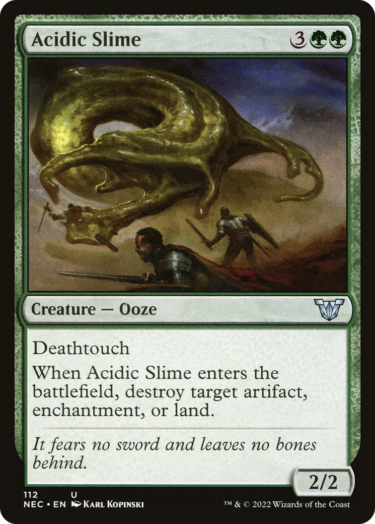 Acidic Slime — Neon Dynasty Commander — Magic: The Gathering