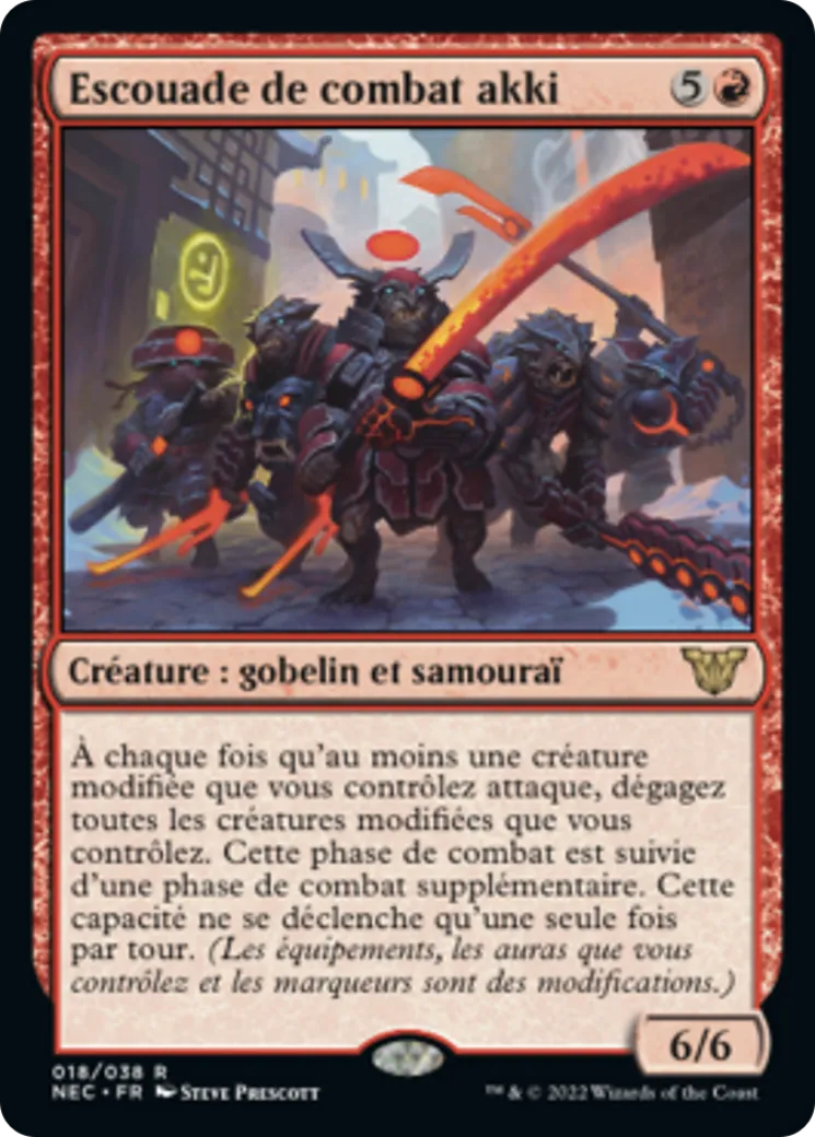 Escouade de combat akki — Neon Dynasty Commander — Magic: The Gathering