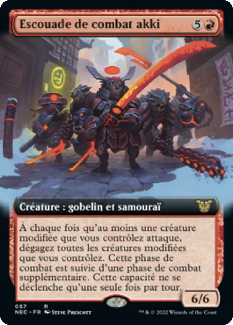 Escouade de combat akki — Neon Dynasty Commander — Magic: The Gathering