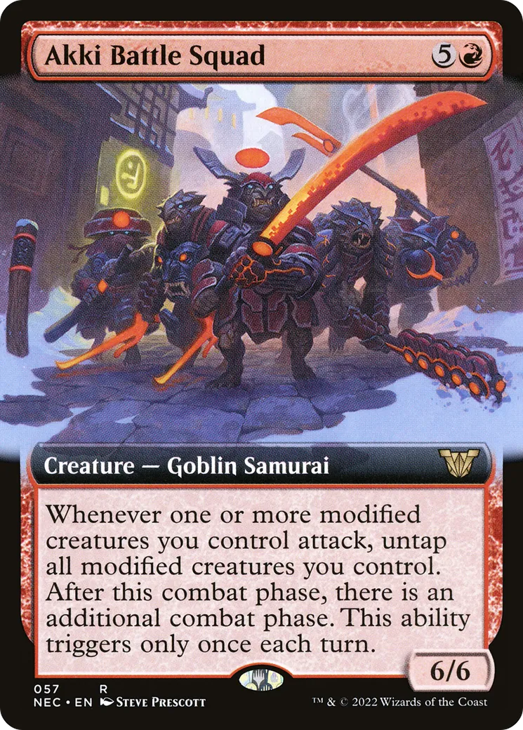 Akki Battle Squad — Neon Dynasty Commander — Magic: The Gathering