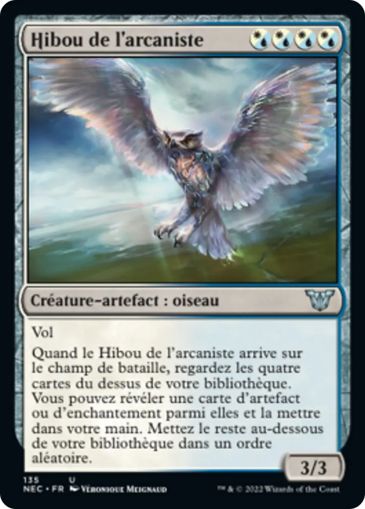 Hibou de l'arcaniste — Neon Dynasty Commander — Magic: The Gathering