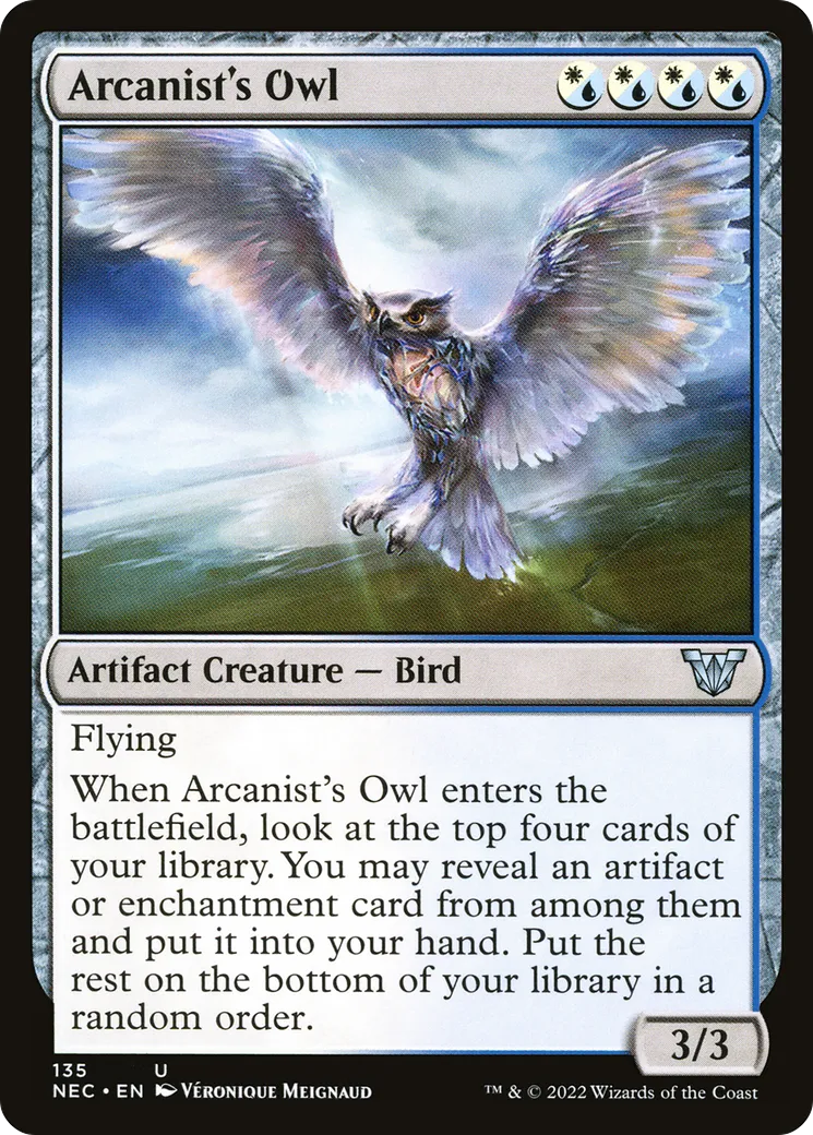 Arcanist's Owl — Neon Dynasty Commander — Magic: The Gathering