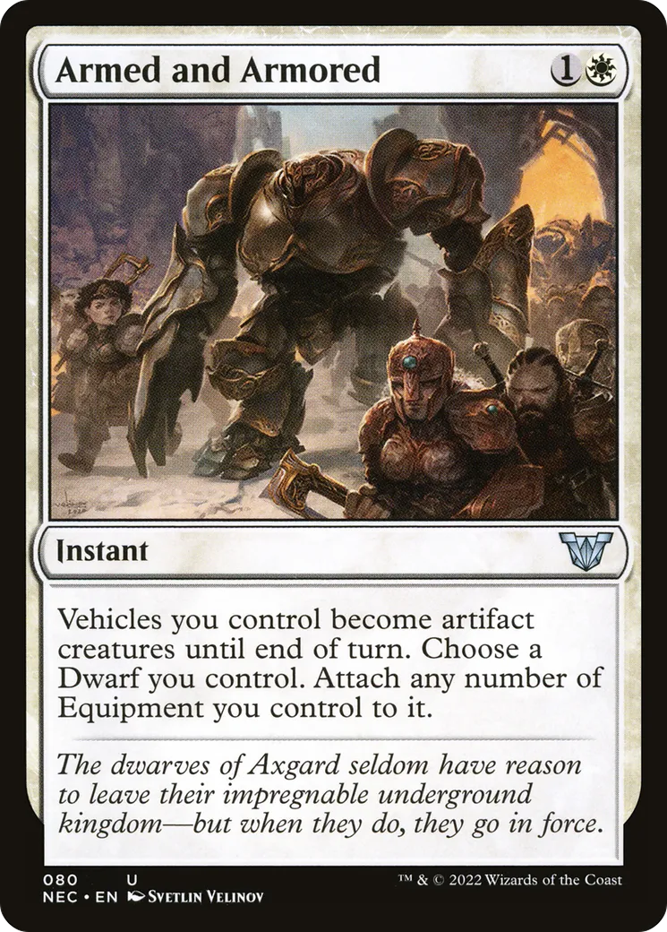 Armed and Armored — Neon Dynasty Commander — Magic: The Gathering