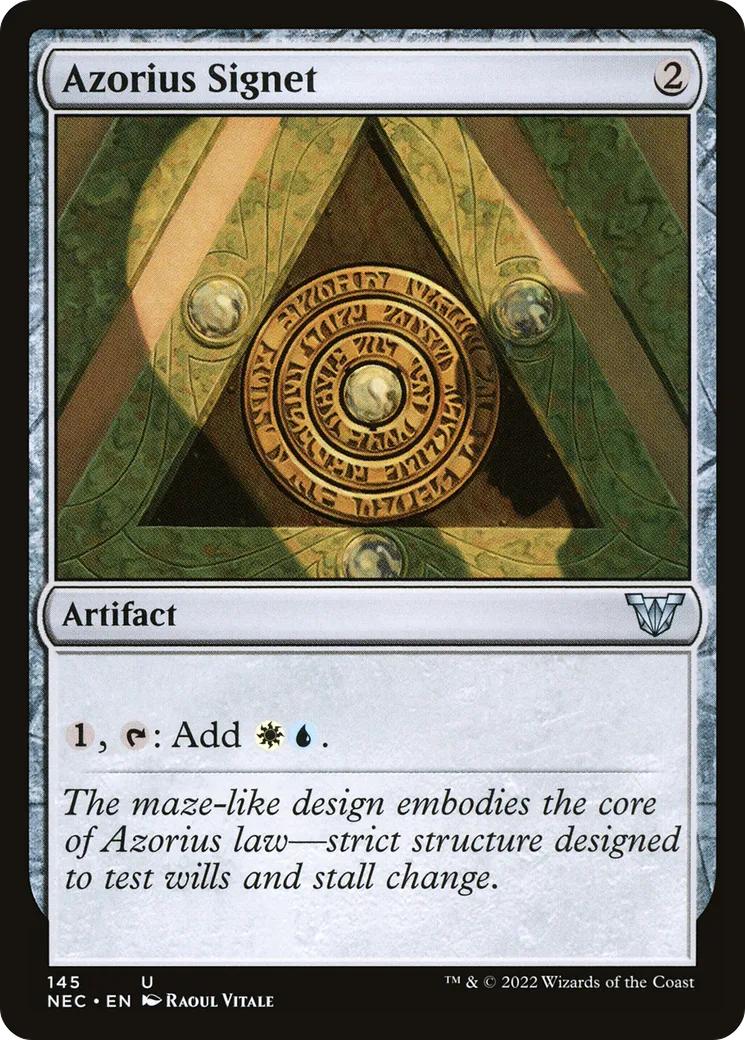 Azorius Signet — Neon Dynasty Commander — Magic: The Gathering