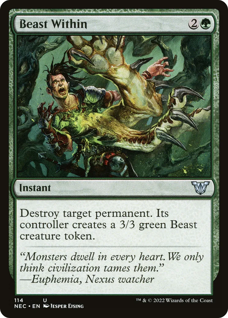 Beast Within — Neon Dynasty Commander — Magic: The Gathering