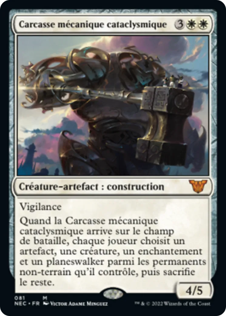 Carcasse mécanique cataclysmique — Neon Dynasty Commander — Magic: The Gathering