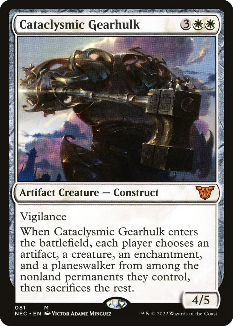 Carcasse mécanique cataclysmique — Neon Dynasty Commander — Magic: The Gathering