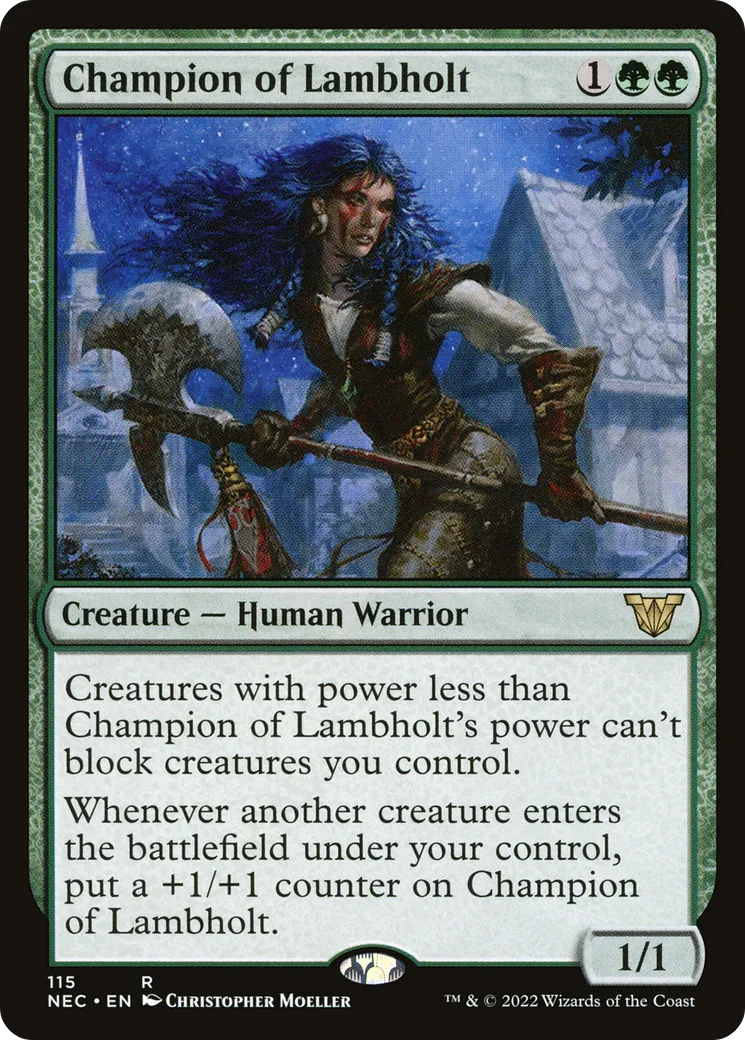 Champion of Lambholt — Neon Dynasty Commander — Magic: The Gathering