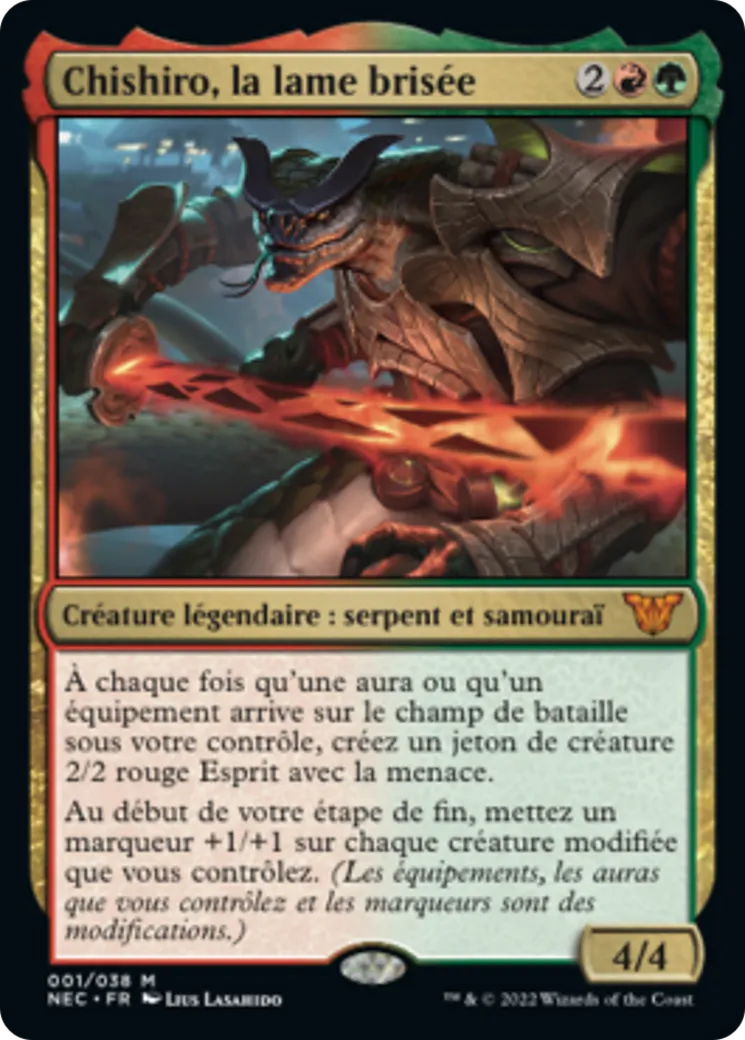 Chishiro, la lame brisée — Neon Dynasty Commander — Magic: The Gathering